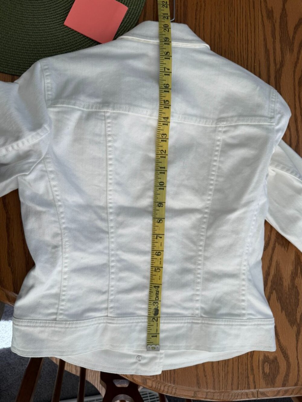 Talbots Petite White Jean Jacket with French Cuffs - Picture 2 of 7